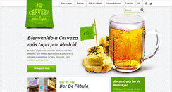 Desktop Screenshot of cervezamastapapormadrid.com