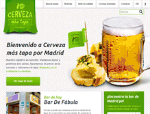 Tablet Screenshot of cervezamastapapormadrid.com